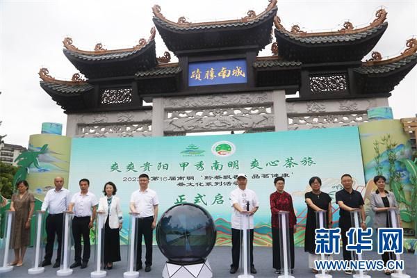 7月14日,16届南明“黔茶飘香·品茗健康”茶文化系列活动启动仪式。新华网 黄勇 摄