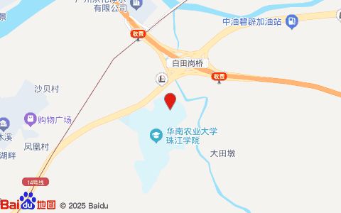華南農(nóng)業(yè)大學(xué)珠江學(xué)院男生宿舍8棟位置示意圖