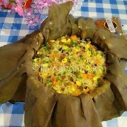 荷葉糯米飯的做法[圖]