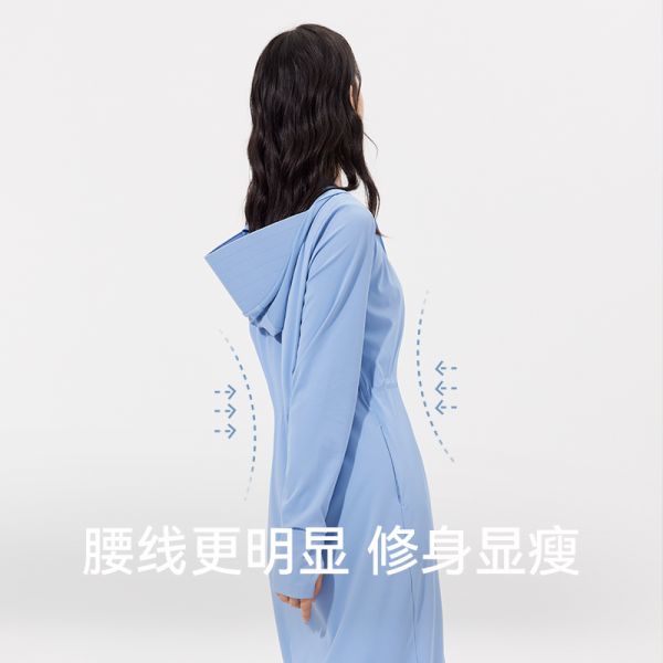 ohsunny防曬衣女長款涼感親膚原紗防紫外線
