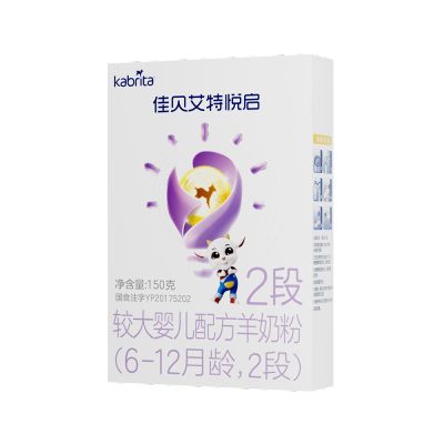 佳貝艾特悅啟較大嬰兒配方羊奶粉2段150g*1罐