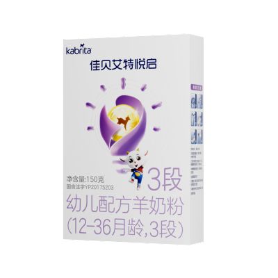 佳貝艾特悅啟幼兒配方羊奶粉3段150g*1罐