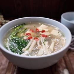 白玉菇豆腐湯的做法[圖]