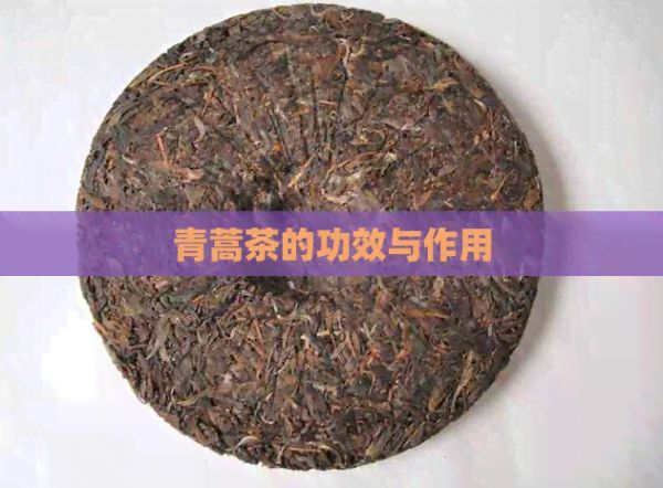 青蒿茶的功效與作用