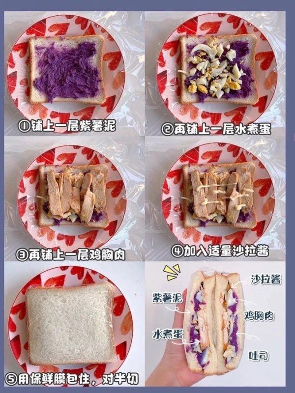 一周不重樣減脂三明治 附蘸料制作方法