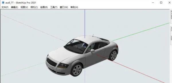 腿腿教学网-用SketchUp制作精细汽车模型 