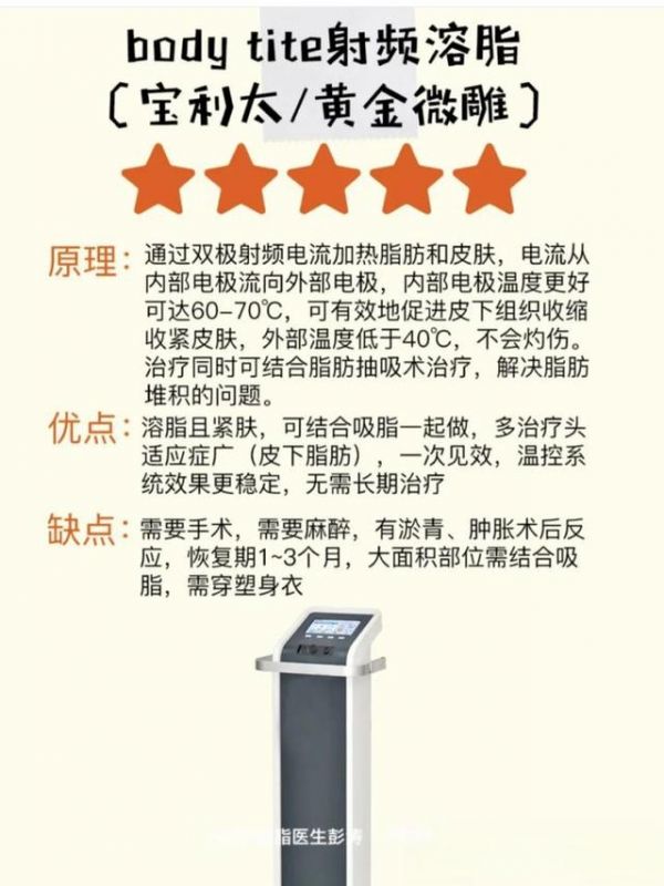 【醫(yī)美版】整形醫(yī)院6大溶脂儀器對比-有駕