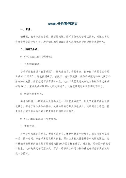 smart分析案例范文