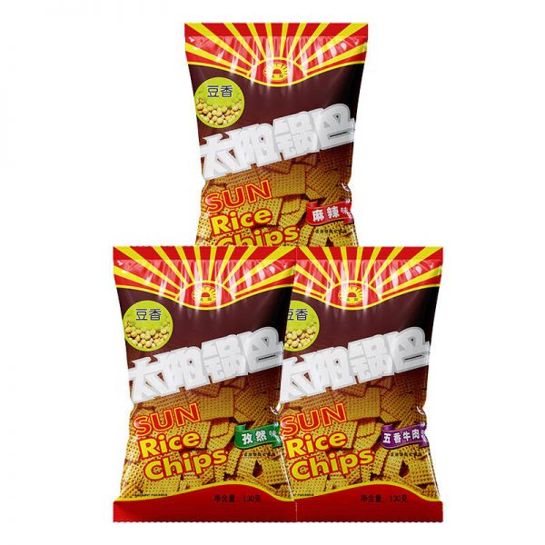 太陽老式口味鍋巴小零食130g*4袋