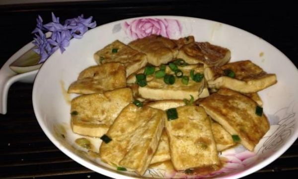 肉末煎豆腐的制作方法（健康美味）
