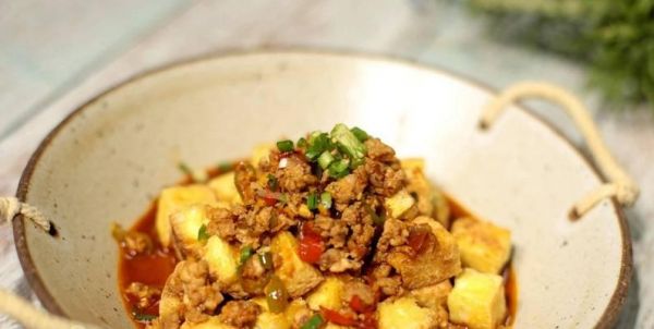 肉末煎豆腐的制作方法（健康美味）