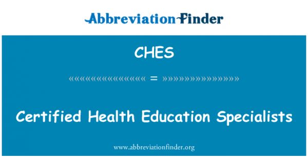 CHES: 認(rèn)證的健康教育專家
