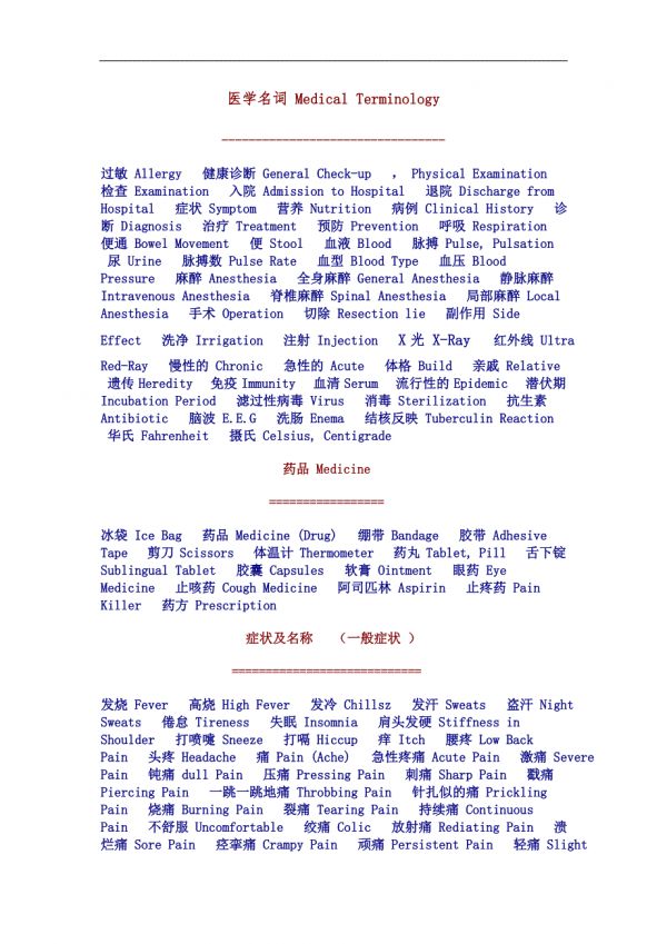 醫(yī)學(xué)名詞MedicalTerminology.doc_第1頁(yè)