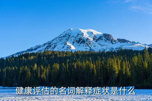 健康评估的名词解释症状是什么