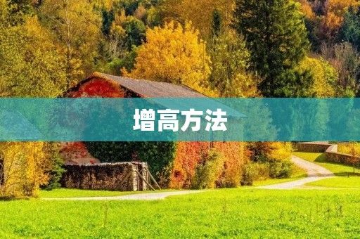 增高方法：科学健康的身高增长之路