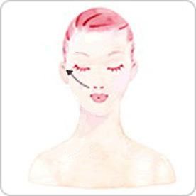 眼部刮痧美容的手法4