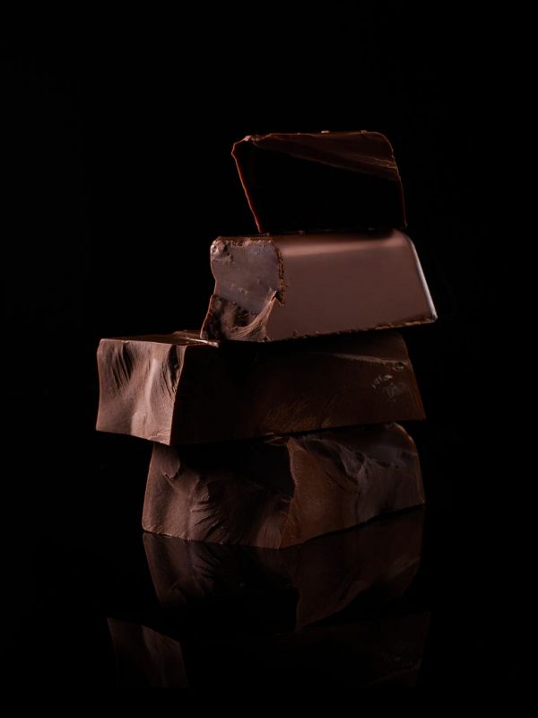 piled up chocolate blocks