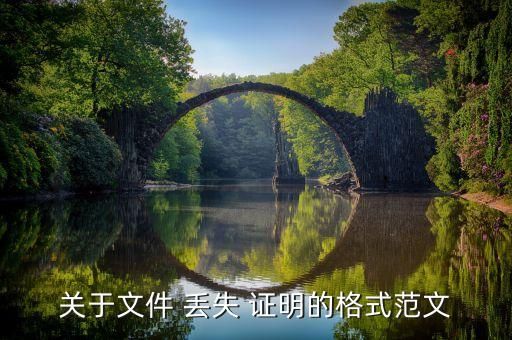 關(guān)于文件 丟失 證明的格式范文