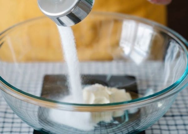 Una receta con azúcar
