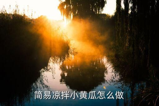简易凉拌小黄瓜怎么做