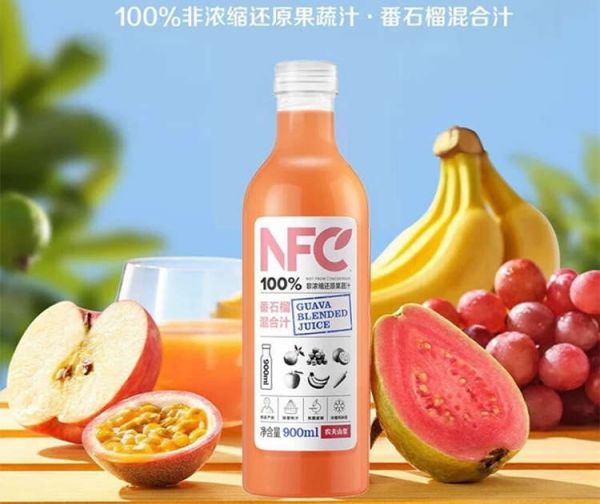 100%NFC果汁番石榴汁配料表及保质期多久,农夫山泉NFC番石榴味