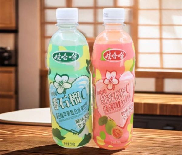 娃哈哈番石榴C配料表及保质期多久,娃哈哈红番石榴C汁500ml*8瓶/组 水果汁饮料苹果番石榴汁