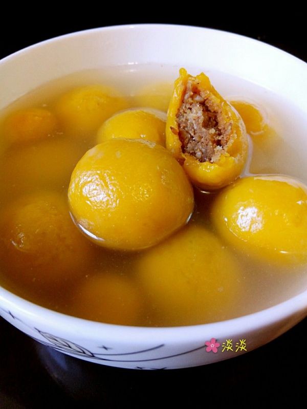 無油健康湯圓(芝麻核桃栗子餡)