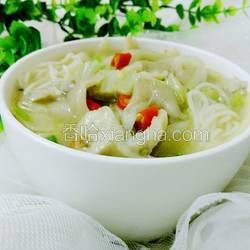 平菇白菜煮面條的做法[圖]