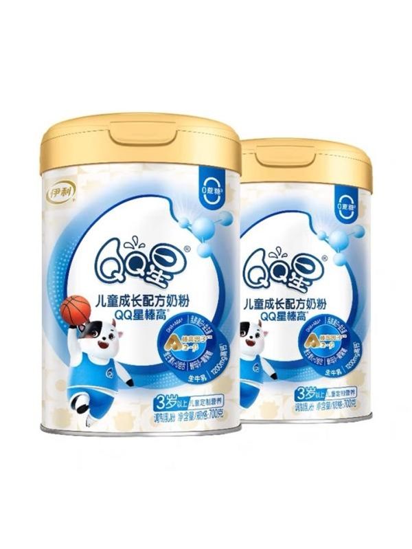 伊利QQ星榛高兒童成長奶粉 有助于青少年骨骼健康和成長發(fā)育