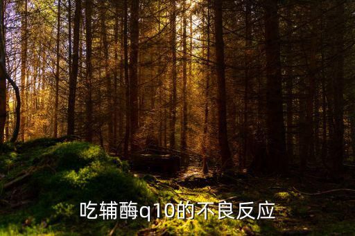 吃輔酶q10的不良反應(yīng)