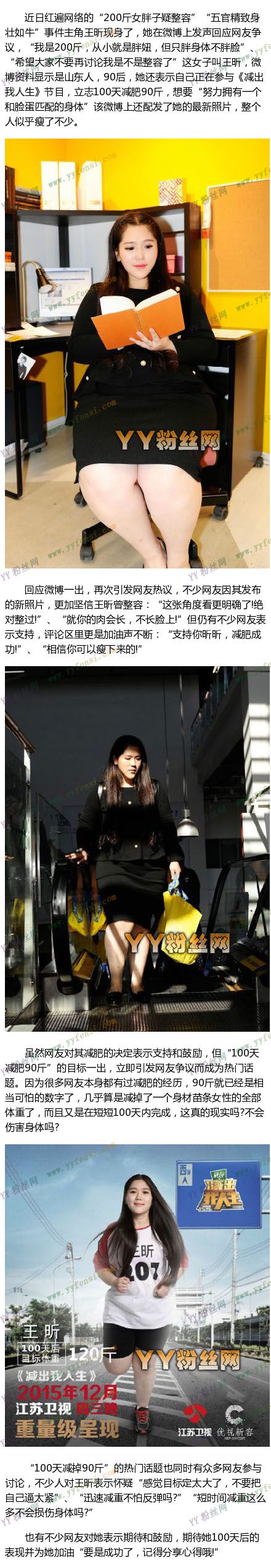 200斤女胖子王昕減肥前后照片對比 王昕整容前后照片對比