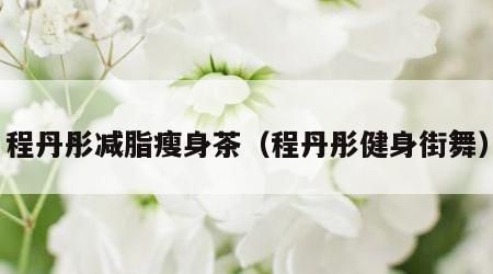 程丹彤減脂瘦身茶（程丹彤健身街舞）