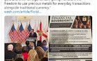 黄金突发重磅！美国佛罗里达州官宣：黄金和白银为该州法定货币