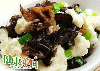家常小炒菜譜 蛋白炒木耳1