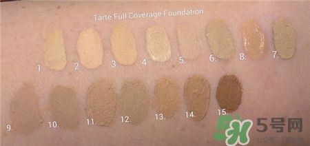 tarte粉底液色号选择 tarte粉底液试色