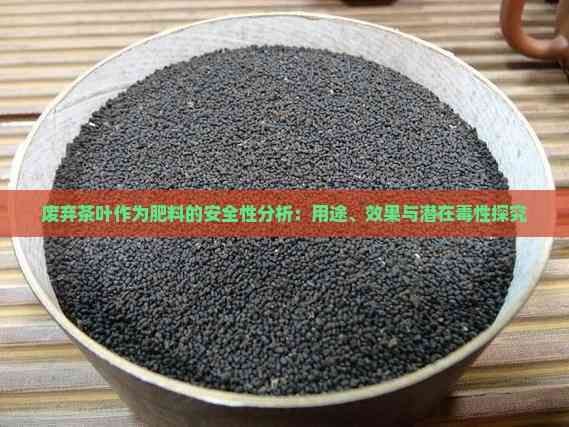 廢棄茶葉作為肥料的安全性分析：用途、效果與潛在性探究