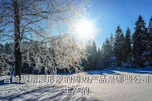 宫崎骏动漫形象的周边产品是哪些公司生产的