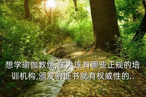 想學(xué)瑜伽教練,在大連有哪些正規(guī)的培訓(xùn)機(jī)構(gòu),頒發(fā)的證書(shū)就有權(quán)威性的...
