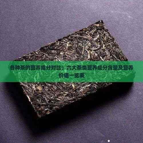 各種茶的營(yíng)養(yǎng)成分對(duì)比：六大茶類(lèi)營(yíng)養(yǎng)成分含量及營(yíng)養(yǎng)價(jià)值一覽表