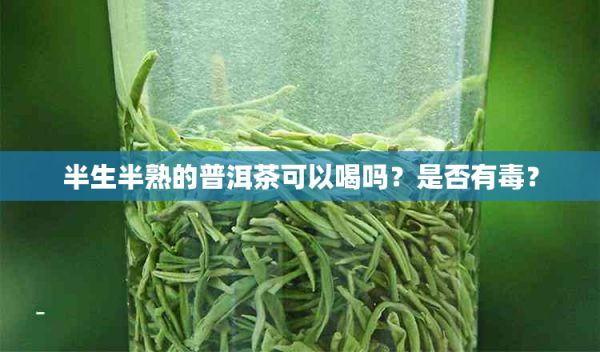 半生半熟的普洱茶可以喝嗎？是否有？