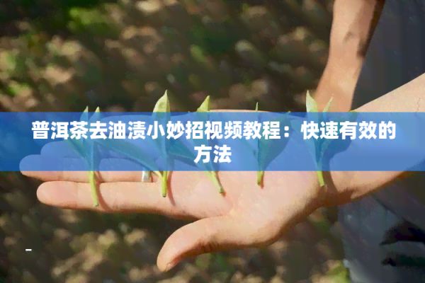 普洱茶去油渍小妙招视频教程：快速有效的方法