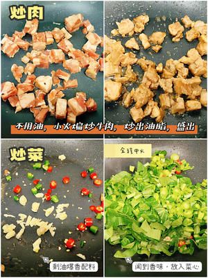 五彩肉丁炒飯，好吃好看又能做便當！420大卡的做法 步驟3