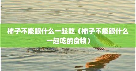 柿子不能跟什么一起吃（柿子不能跟什么一起吃的食物）