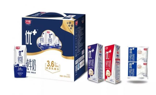 光明鮮奶系列包裝設計 