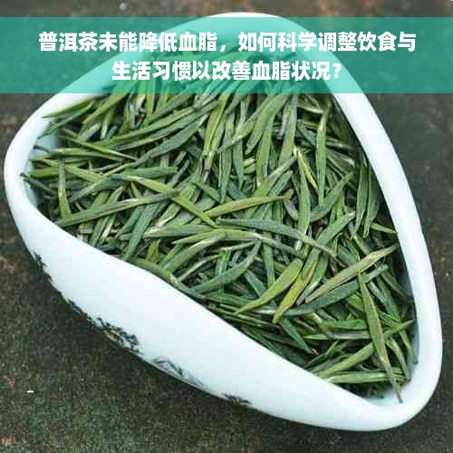 普洱茶未能降低血脂，如何科學(xué)調(diào)整飲食與生活習(xí)慣以改善血脂狀況？