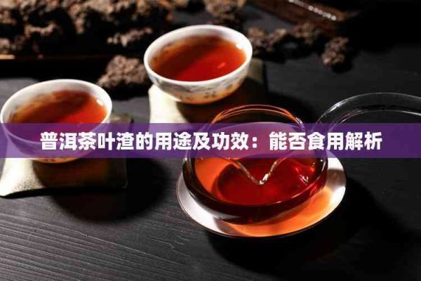 普洱茶葉渣的用途及功效：能否食用解析