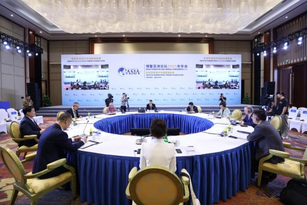博鰲亞洲論壇嘉賓討論“人人享有健康的共同未來”。新華社記者張麗蕓 攝