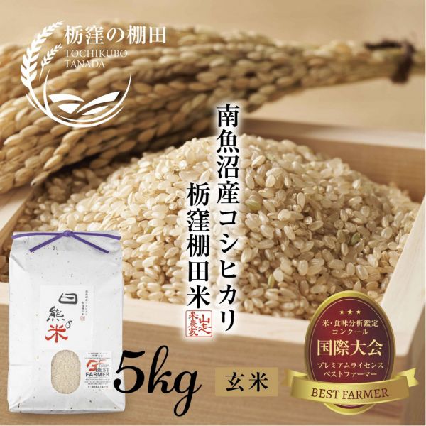 【令和7年産 新米予約】【栃窪の棚田米限定】南魚(yú)沼 しおざわ 栃窪産 コシヒカリ 5kg |玄米| 日熊の米 農(nóng)家のこだわり 棚田 こしひかり 農(nóng)家直送 減農(nóng)薬 新潟県認(rèn)証 エコファーマー ベストファーマー 新潟県 南魚(yú)沼市 特A お米 こめ コメ 食品 人気 おすすめ 送料無(wú)料【2025年10月中旬より順次発送予定】
