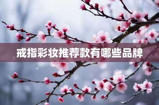 戒指彩妝推薦款有哪些品牌