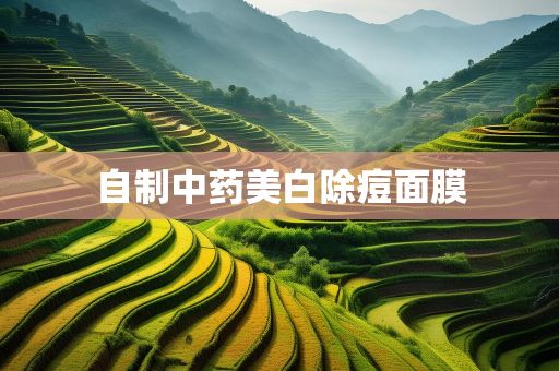 自制中藥美白除痘面膜